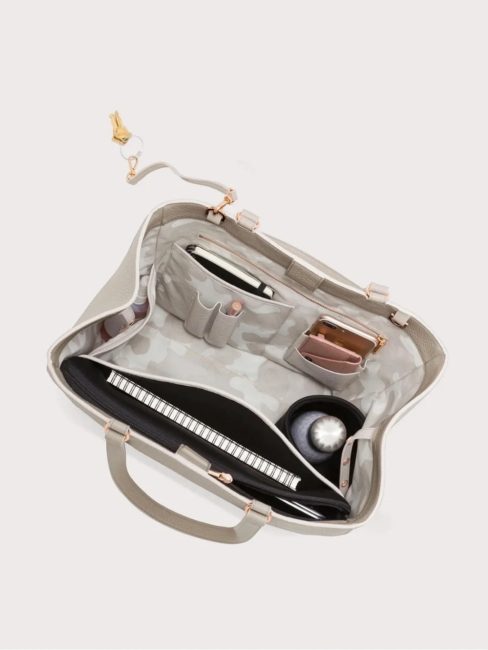 Dagne Dover large Allyn Tote in bone